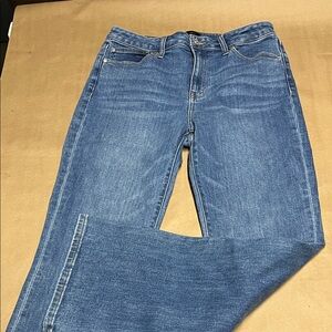 Quince Stretch High Rise Kick Flare Jeans  Medium Wash 30x30 per tag